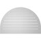 Ekena Millwork Round Top Surface Mount PVC Gable Vent: Functional, w/ 2"W x 1-1/2"P Brickmould Frame, 40"W x 26"H GVPRT40X2602SF - alternate 5